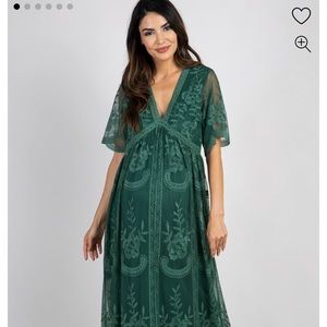 Pink blush maternity maxi dress- SIZE M